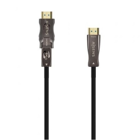 Cabo HDMI 2.1 AOC 8K Destacável Aisens A153-0645/ HDMI Macho / D Macho - HDMI Macho/ 20m/ Preto