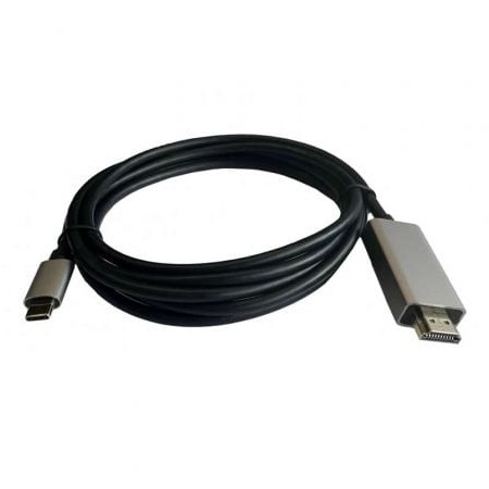 Cabo HDMI 3GO C137/ HDMI macho - USB tipo C macho/ 2 m/ preto