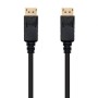 Cabo Displayport 1.2 4K Nanocable 10.15.2300/ Displayport Macho - Displayport Macho/ 0,5m/ Preto