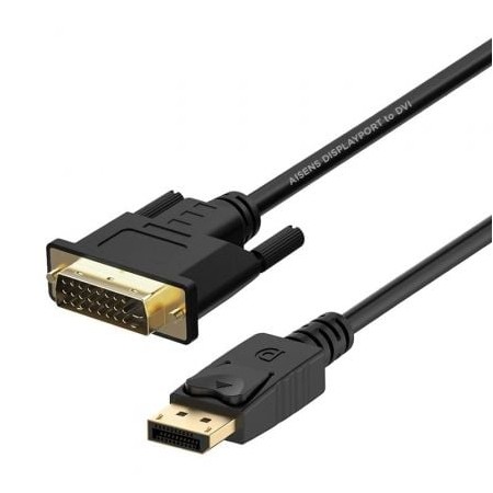 Cabo Displayport Aisens A125-0366/ Displayport Macho - DVI Macho/ 2m/ Preto