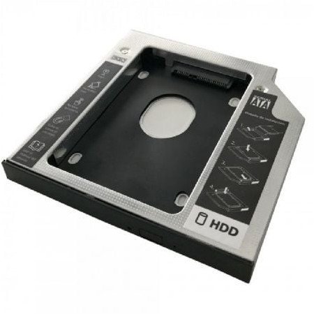 Adaptador de DVD para unidade HD/SSD 3GO HDDCADDY127/ Inclui chave de fenda e parafusos