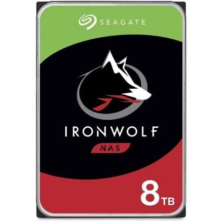 Seagate IronWolf NAS ST8000VN004 8 TB/ 3,5"/ SATA III/ 256 MB de disco rígido