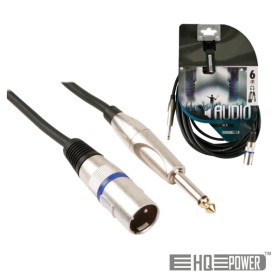 Cabo Xlr 3P Macho / Jack 6.35 Macho 3M Mn Hq Power