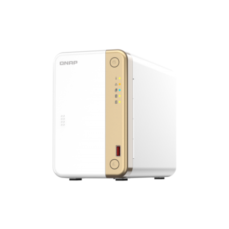 QNAP TS-262 NAS torre Ethernet ouro, branco N4505