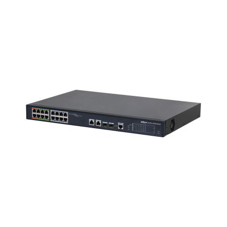 DAHUA - DH-LR2218-16ET-240-V2 - EPOE SWITCH 16 PORTAS 10/100 8 EPOE/EOC + 8 POE - + 2 UPLINK COMBO GIGABIT/SFP 802.3AT 240W MANA