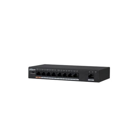 DAHUA - DH-PFS3009-8ET1GT-96-V2 - SWITCH HI-POE 8 PORTAS 10/100 + 1 UPLINK 10/100 96W 802.3AT LAYER 2