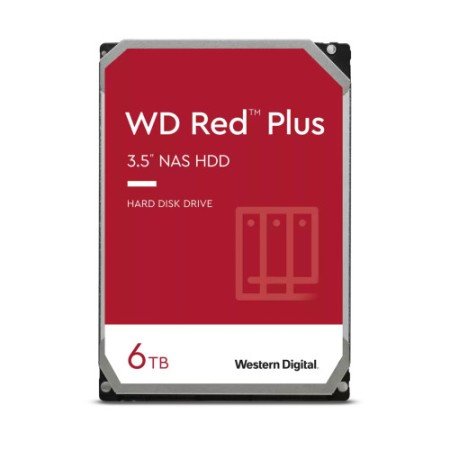 Disco rígido interno Western Digital Red Plus WD60EFPX 3,5" 6000 GB Serial ATA III