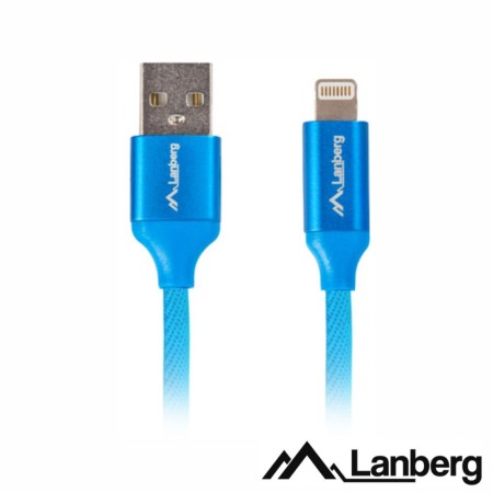 Cabo Usb-A 2.0 Macho / Lightning 8P Macho 1.8M Preto Lanberg