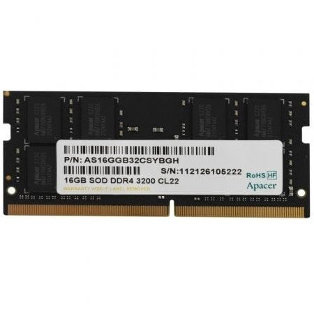 Memória RAM Apacer ES.16G21.GSH 16GB/ DDR4/ 3200MHz/ 1.2V/ CL22/ SODIMM