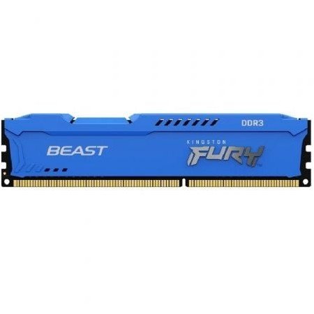 Memória RAM Kingston FURY Beast 8GB/ DDR3/ 1600MHz/ 1.5V/ CL10/ DIMM