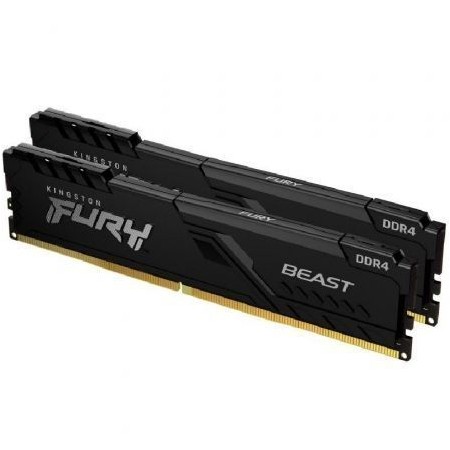 Memória RAM Kingston FURY Beast 2 x 8GB/ DDR4/ 2666MHz/ 1.2V/ CL16/ DIMM