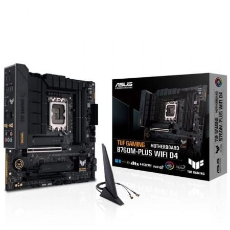 Motherboard Asus TUF GAMING B760M-PLUS WIFI D4/ Socket 1700/ Micro ATX