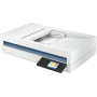 Scanner de mesa HP Scanjet Pro N4600 fnw1 e alimentador automático de documentos (ADF) 1200 x 1200 DPI A5 branco