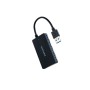 Nanocabo USB 3.0 Hub com 4 portas USB 3.0, USB-A/M-USB 3.0/H, preto, 15 cm