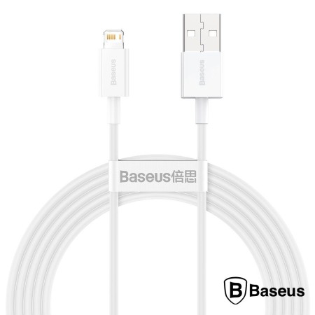 Cabo Usb-A Macho / Lightning 2M Branco Superior Baseus