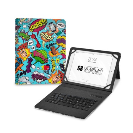 Capa para teclado SUBBLIM Keytab Pro BT Trendy Comic