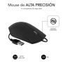 SUBBLIM Silent Business Mouse com cabo USB 1200 DPI