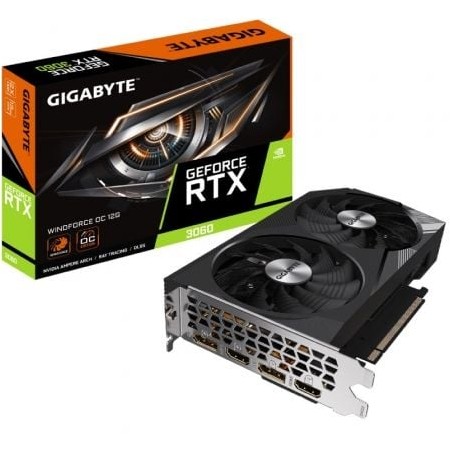 Placa Gráfica Gigabyte GeForce RTX 3060 WindForce OC 12G/ 12GB GDDR6/ LHR