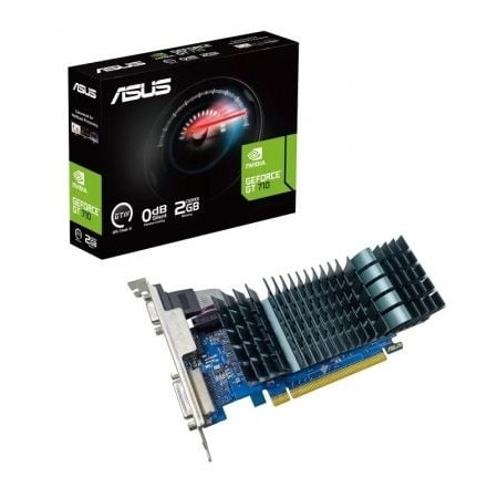 Placa gráfica Asus GeForce GT 710 EVO/ 2 GB DDR3/ Compatível com baixo perfil