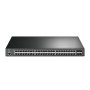 TP-Link TL-SG3452XP JetStream PoE Switch Gerenciado L2+ Gigabit Ethernet (10/100/1000) Power over Ethernet (PoE) 1U Preto