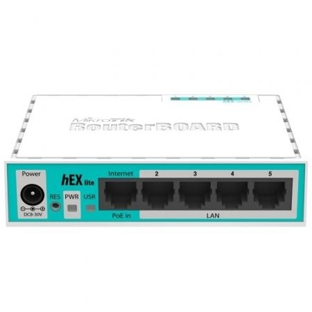 Router Mikrotik Hex Lite RB750R2 5 Portas/ RJ45 10/100/1000/ PoE