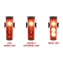 Conjunto Sigma Sport Aura 100 + Blaze Link Iluminação traseira + iluminação frontal (conjunto) LED