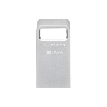 Kingston Technology DataTraveler Micro USB Flash Drive 64 GB USB tipo A 3.2 Gen 1 (3.1 Gen 1) Silver