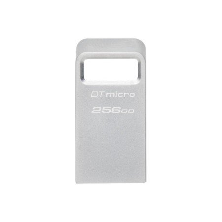Kingston Technology DataTraveler Micro USB Flash Drive 256 GB USB tipo A 3.2 Gen 1 (3.1 Gen 1) Silver
