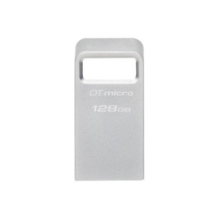 Kingston Technology DataTraveler Micro USB Flash Drive 128 GB USB tipo A 3.2 Gen 1 (3.1 Gen 1) Silver