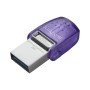 Kingston Technology DataTraveler microDuo 3C USB Flash Drive 256 GB USB tipo A / USB tipo C 3.2 Gen 1 (3.1 Gen 1) aço inoxidável