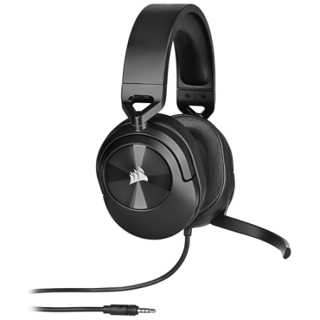 Fones de ouvido Corsair HS55 ESTÉREO com fio para jogos portáteis de carbono