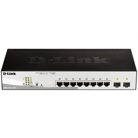 Switch D-Link DGS-1210-10P 10 portas/ RJ-45 Gigabit 10/100/1000 PoE/ SFP