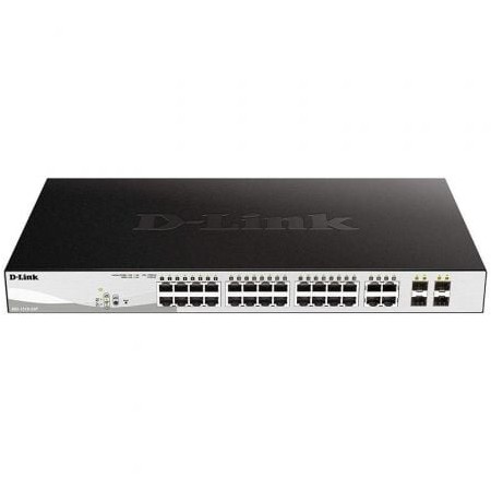 D-Link DGS-1210-24P 24 portas/ RJ-45 10/100/1000/ PoE/ SFP Switch Gerenciável