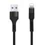 Cabo Usb-A 2.0 2A Macho / Lightning Preto 1M