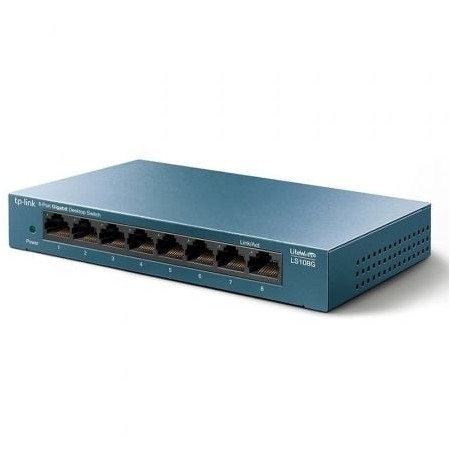 Switch TP-Link LS108G 8 portas/ RJ-45 10/100/1000