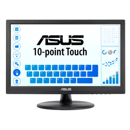 ASUS VT168HR 39,6 cm (15,6") 1366 x 768 pixels Multitoque Preto