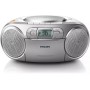 Rádio CD Philips AZ127/12/ 2W/ Cinza