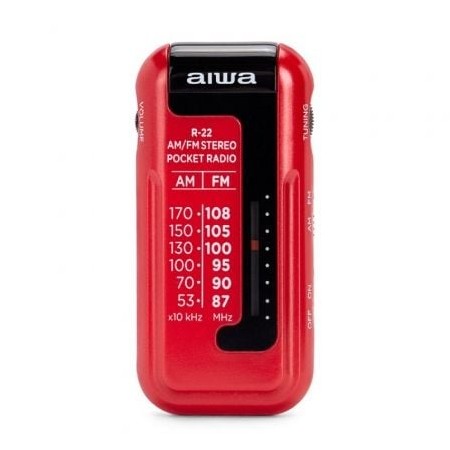 Rádio portátil Aiwa R-22RD/vermelho