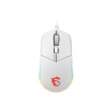 Mouse MSI CLUTCH GM11 WHITE Ambidestro USB tipo A Ótico 5000 DPI