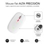 MOUSE ÓPTICO SEM FIO 2.4GY BT RGB LED DUPLO MOUSE PLANO BRANCO