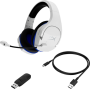 Fones de ouvido HP Stinger Core W PS5 Faixa de cabeça sem fio para jogos azul, branco