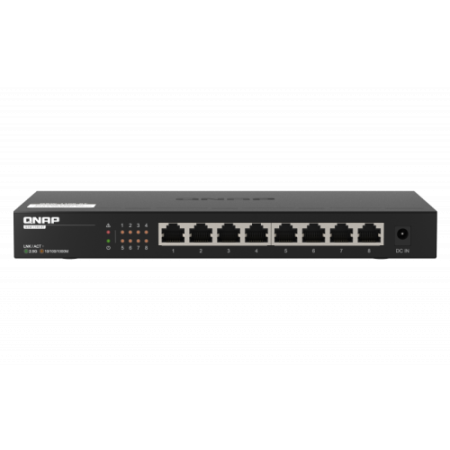 QNAP QSW-1108-8T switch Ethernet 2.5G não gerenciado (100/1000/2500) Preto