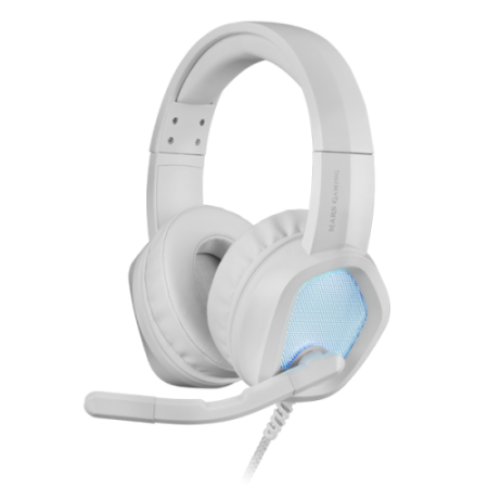 Fones de ouvido Mars Gaming MH320 com fio Tiara jogo USB tipo A branco