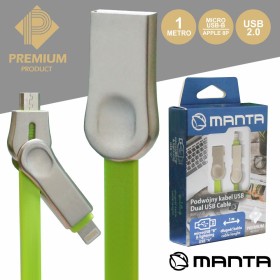 Cabo Usb-A 2.0 Macho / Micro Usb-B E Apple 8P 1M Premium