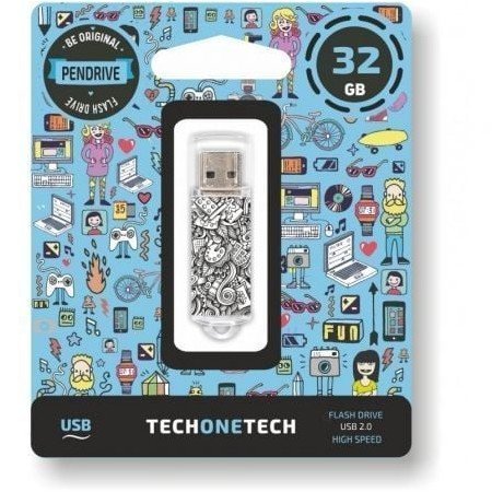 Pendrive 32GB Tech One Tech Art Déco USB 2.0