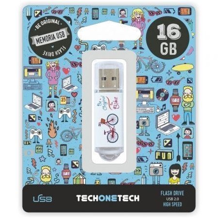 Pendrive USB 2.0 Tech One Tech Be Bike de 16 GB