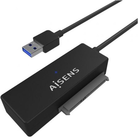 Adaptador para discos rígidos de 2,5"/3,5" Aisens ASE-35A01B/ USB 3.0 - SATA/ com fonte de alimentação
