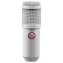 Microfone de estúdio profissional Mars Gaming MMICXW LED mudo USB branco