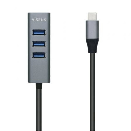 Hub USB tipo C Aisens A109-0508/ 4xUSB