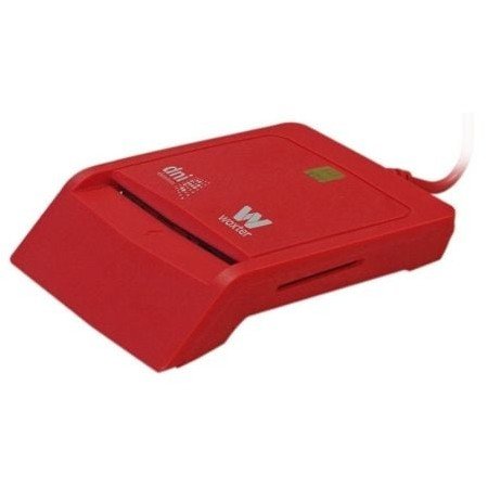 ID e leitor de cartão Woxter Combo PE26-148/ Vermelho/ USB 2.0